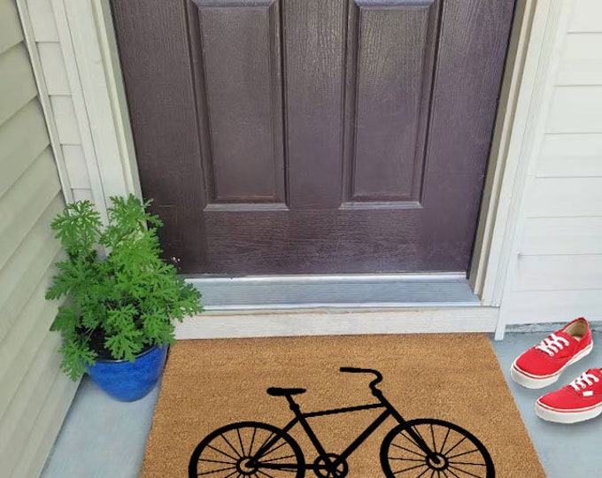 Mountaineering Enthusiast Doormat, Funny Doormat, Bike Door Mat, Modern Welcome Mat, Simple Doormat Outdoor