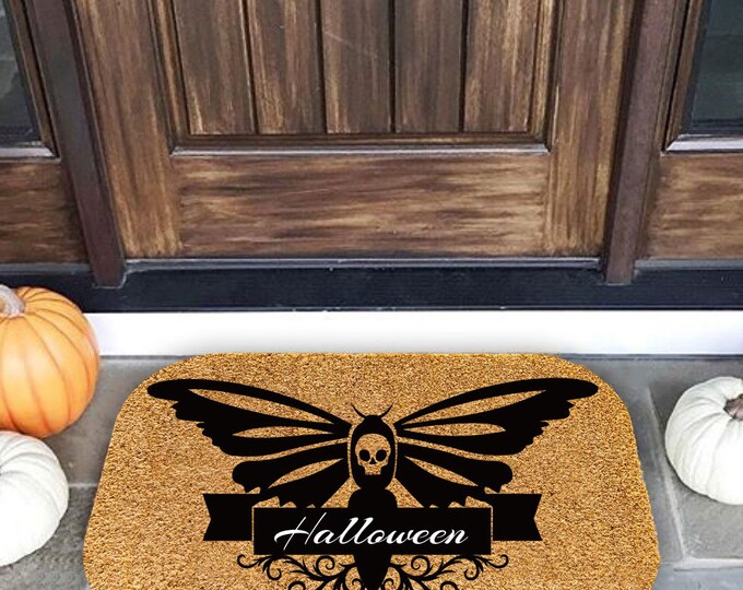 Halloween Doormat, Personalized Gift, Custom Door Mat For Front Door, Customize Doormat, Housewarming Gift, Welcome Doormat