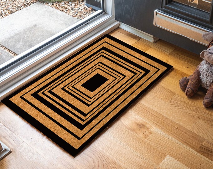 Square Frame Doormat, Spring Door Mat, Summer Door Mat, Summer Porch, Porch Decor, Outdoor Rug