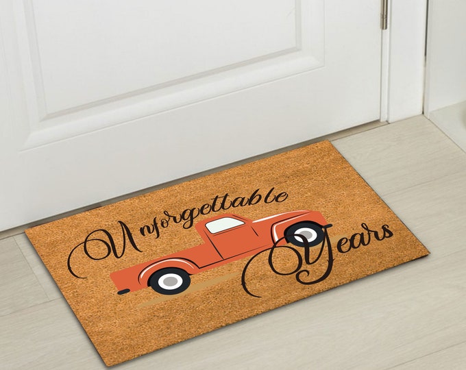 Welcome Doormat, Personalized Home Decor, Water Absorbent Custom Mat, Custom Shop Logo Mat, Personalized Gift