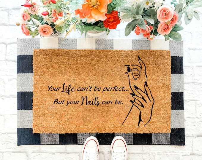 Front Door Welcome Mat, Unique Design Doormat, New Home Gift, Funny Doormat, Cute Doormat, Coir Doormat, Large Doormat