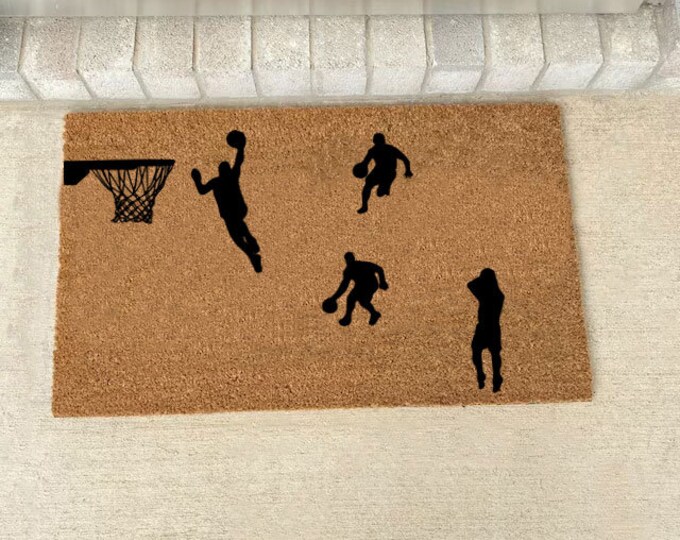 Sports Boy Doormat, Play Basketball Doormat, Welcome Mat, Rude Patio Decor, Front Door Mat, Inside Door Mat, Audacity Definition