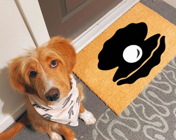 Shell Doormat, Custom Doormat, Personalized Custom Doormat, Personalized Gift, Painted Doormat For Housewarming Gift
