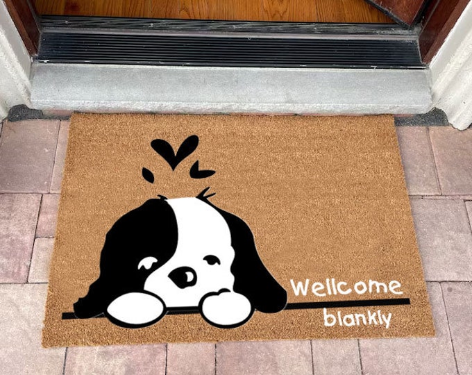 Welcome Mat, Personalized Custom Doormat, Painted Doormat For Housewarming Gift, Custom Door Mat For Front Door