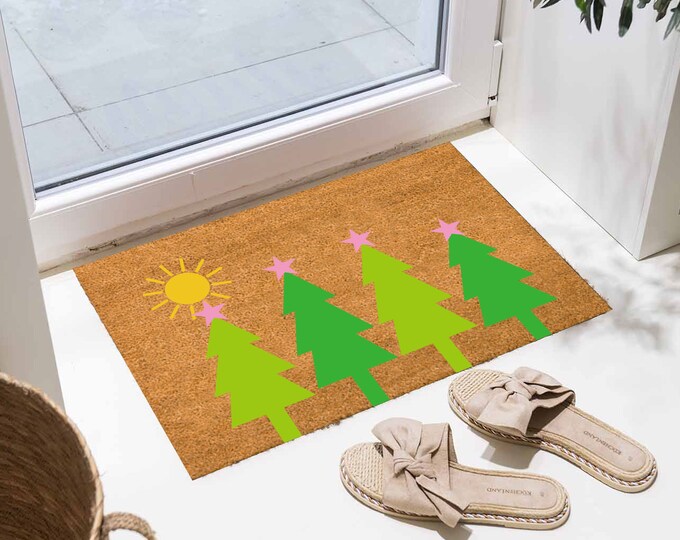 Sunrise Sees The Sun Doormat, Welcome Door Mat, Beauty Sun Doormat, Funny Doormat, Unique Birthday Present, Housewarming Mat