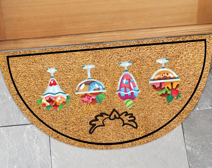 Ice Cream Doormat, Welcome Doormat, Funny Doormat, Custom Coir Door Mat For Front Door, Cute Doormat, Housewarming Gift Doormat