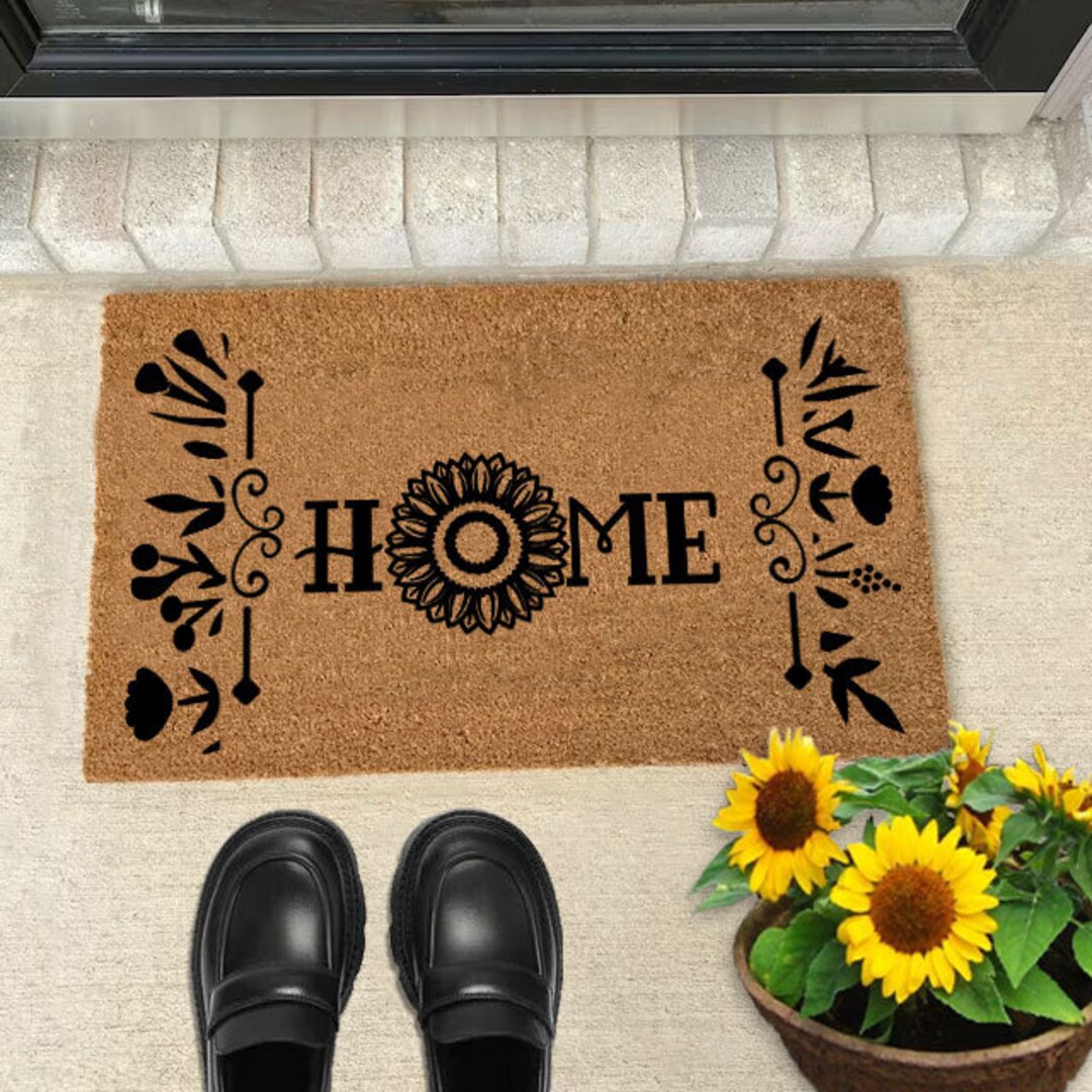 Home Doormat, Spring Door Mat, Summer Door Mat, Front Door Mat, Outdoor ...
