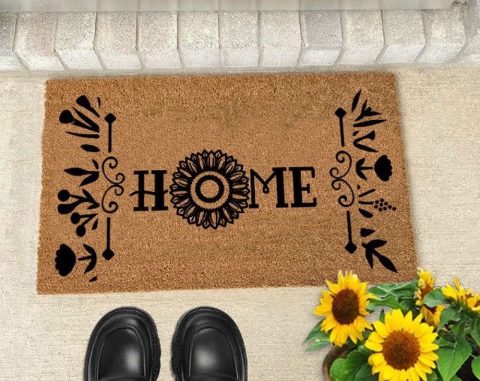 Home Doormat, Spring Door Mat, Summer Door Mat, Front Door Mat, Outdoor Rug, Cute Doormat, Valentines day decor