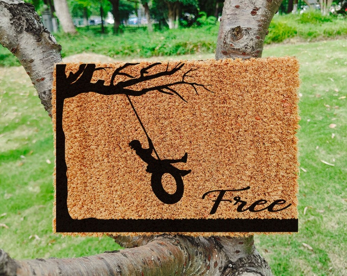 Free Doormat, Welcome Mat, Funny Doormat Quote, Coir Doormat