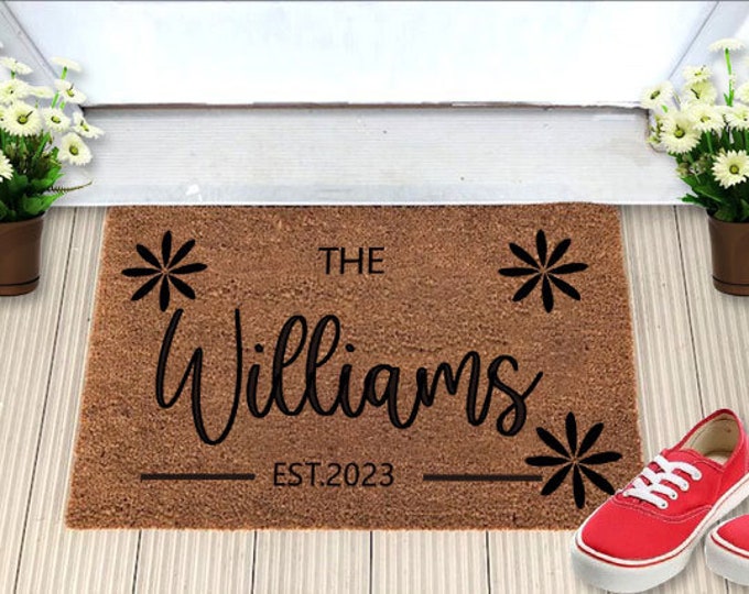The Williams Doormat, Personality Doormat, Custom doormat, Outdoor Welcome Mat, Mini Doormat, Small Doormat ,Small Welcome Mat