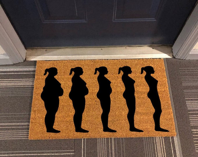 Lose Weight Doormat, Personality Doormat, Cute Doormat, Funny Doormat, Welcome Doormat