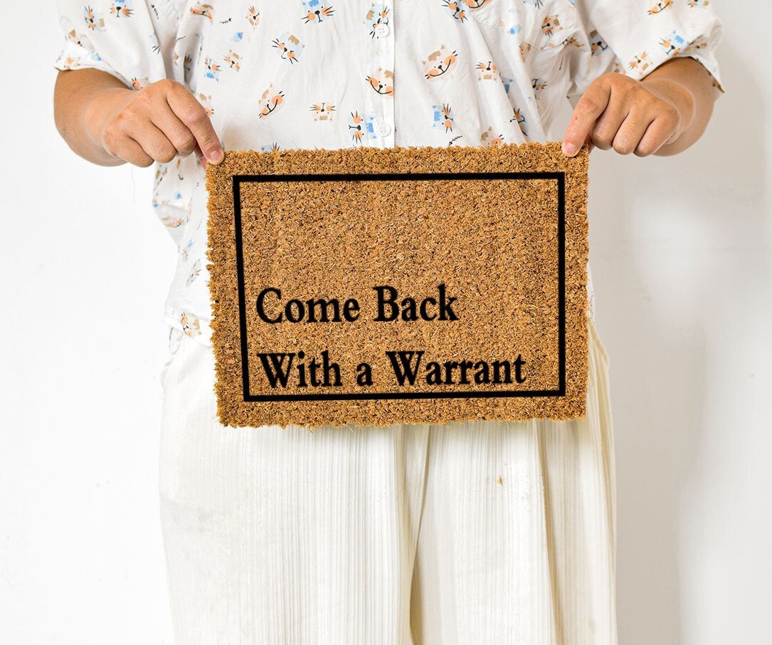 Come Back With the Warrant. Starter Cross Stitch for Beginners