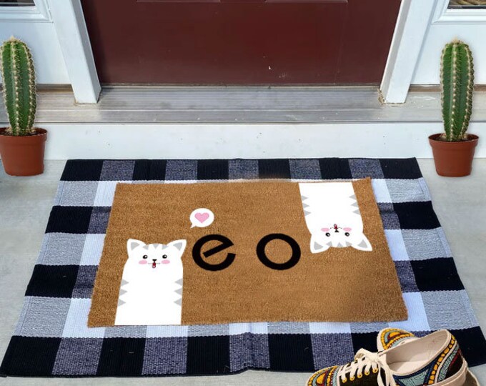 Meom Doormat, Welcome Mat, Custom Mat, Custom Door Mat, Personalized Gift, Custom Door Mat For Front Door.