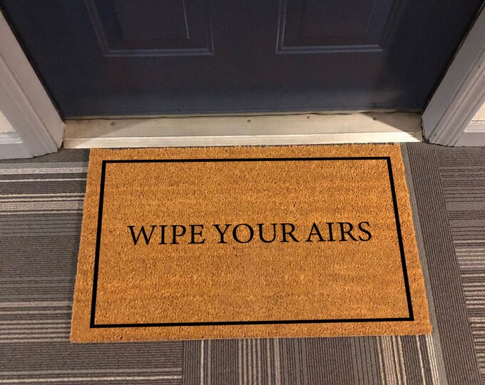 Wipe Your Aris Doormat, Custom Door Mat For Front Door, Personalized Custom Doormat