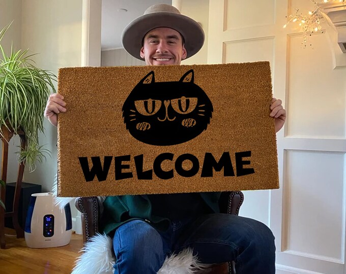 Welcome Doormat, Halloween Doormat, Welcome Door Mat, Funny Doormat, Wedding Gift, Housewarming Gift, Home Doormat