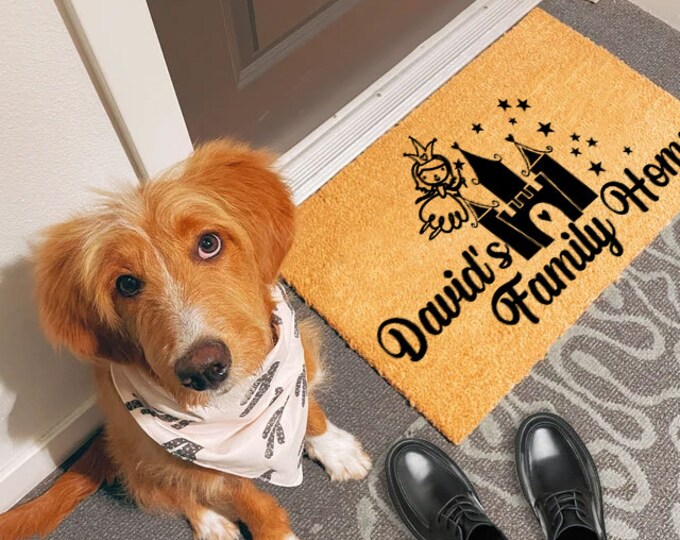 David's Family Home Doormat, Welcome Mat, Custom Doormat, Custom Door Mat, Funny Doormat, Personalized Gift, Custom Door Mat For Front Door