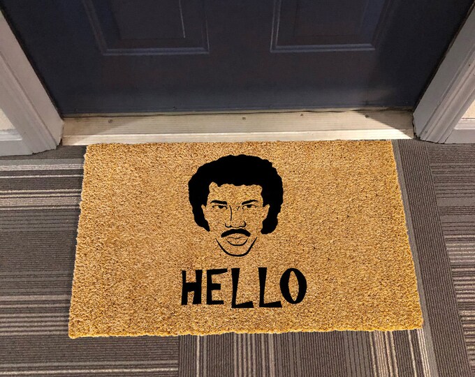 Hello Doormat, Custom Doormat, Closing Gift, Funny Door Mat, New Home Gift, Wedding Gift, Custom Door Mat