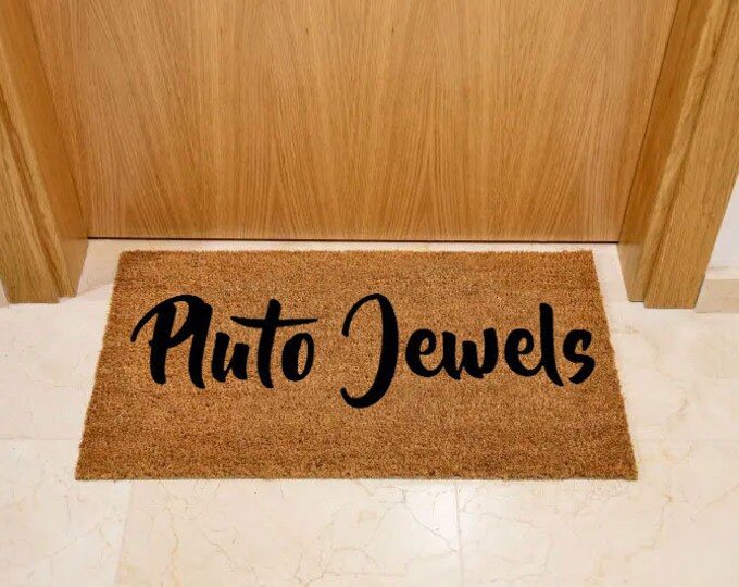 Piuto Jewels Doormat, Welcome Doormat, personality doormat, Housewarming Gift, New Home Gift, Small Welcome Mat