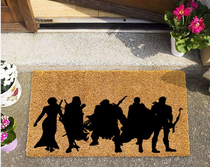 Cool Character Doormat, Welcome Mat, Custom Door Mat For Front Door,  Personalized Custom Doormat, Housewarming Gift