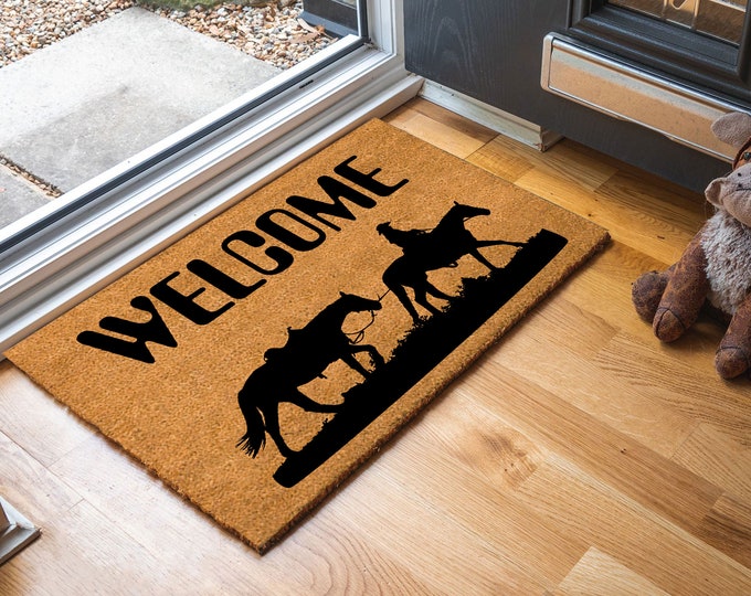 Welcome Doormat, Funny Doormat, Custom Doormat, Cute Door Mat, Modern Welcome Mat, Simple Doormat Outdoor