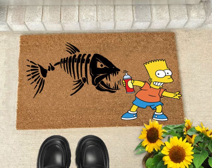 Funny Doormat, Custom Coir Door Mat For Front Door, Housewarming Gift Doormat, Cute Doormat