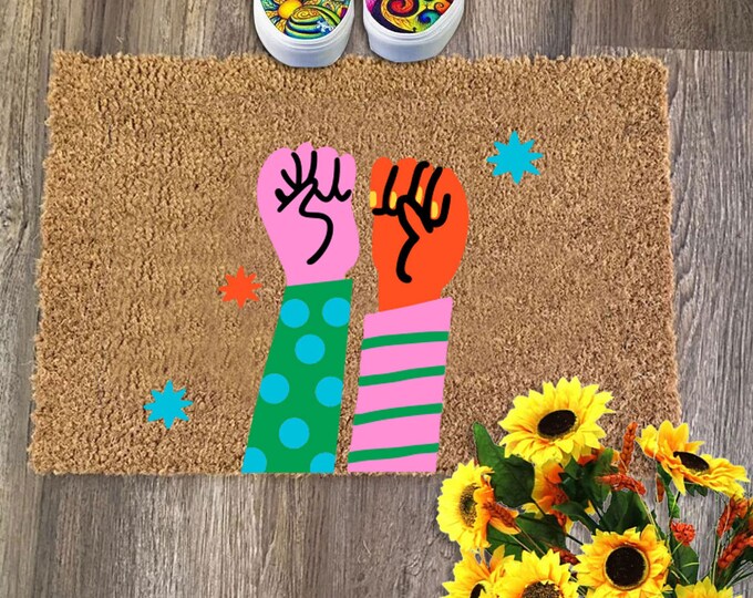 Custom Doormat, Personalized Doormat, Custom Door Mat For Front Door, Painted Doormat For Housewarming Gift