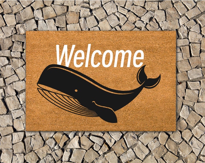 Welcome Doormat, Custom Doormat, Personalized Gift, Painted Doormat For Housewarming Gift, Personalized Doormat