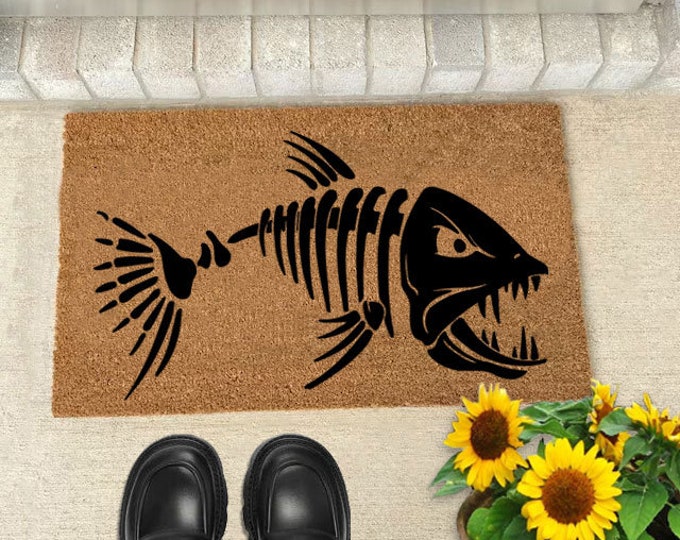 Go Away Doormat, Funny Doormat, Personalized Gift, Custom Door Mat For Front Door, Painted Doormat For Housewarming Gift