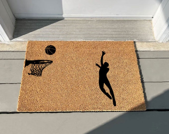 Play Basketball Doormat, Sports Boy Doormat, Personality Doormat, Custom For Front Door, Housewarming Gift