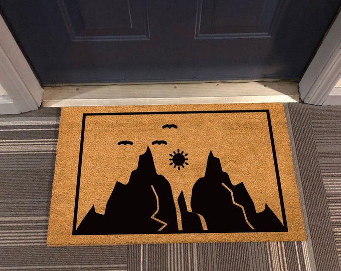 Mountain Doormat, Nautical Doormat, Lake Life Doormat, Summer Doormat, Boat Doormat