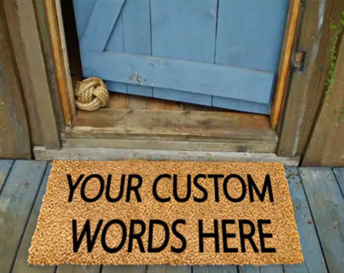 You Custom Words Here Doormat, Gift For Grandma, Gift For Grandpa, Custom Door Mat For Front Door, Personalized Doormat, Grandparent gift