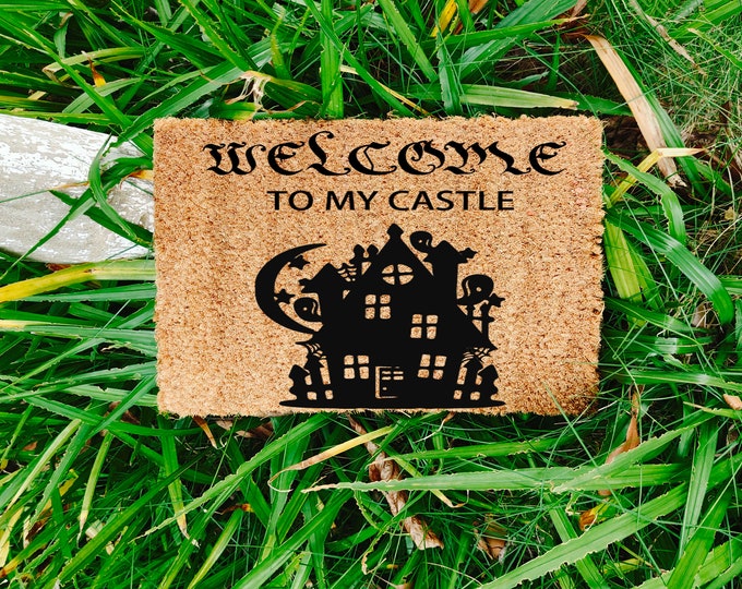 Welcome To My Castle Doormat, Spring Door Mat, Summer Door Mat, Summer Porch, Porch Decor, Outdoor Rug