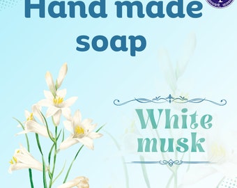 Handmade Bath soap bars White Musk glycerin gel bar 500g. pack