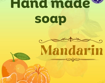 Handmade Bath soap bars Mandarin glycerin gel bar 500g.pack