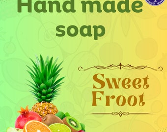 Handmade Bath soap bars Sweet FROOT glycerin gel bar 500g.pack