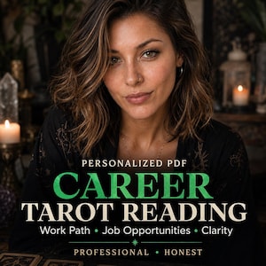 Professional Career Tarot Reading | Psychic Guidance for Your Work Path | Clarity on Job Opportunities | Personalized PDF Tarot Reading