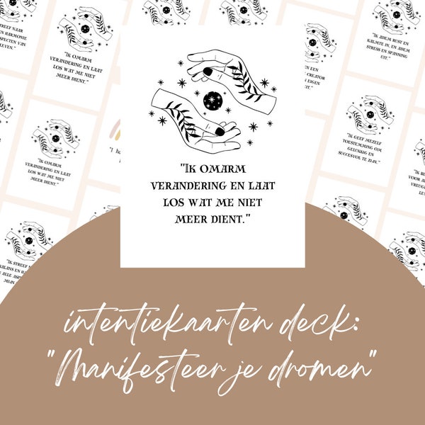 Intention Cards - Etsy