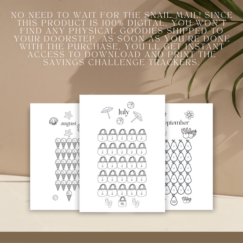 A6 Monthly Savings Challenge Printable, Mini Savings Challenge Bundle ...