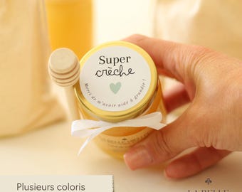 Personalized Gift for Nursery Teacher, Small Jar of Honey "Thank You Teacher", Personal Gift Idea for Nursery, Handmade End of School Year Gift