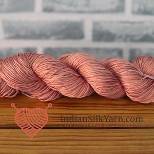 Pure Mulberry Matka Rustic Silk Yarn – 50g Skein, Sport Weight, 150m, Slubby & Natural Texture, Unique Raw Silk for Knitting | Crochet RM35