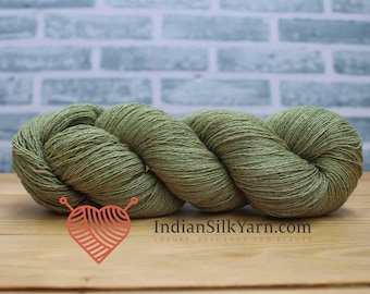 Silk Bourette Yarn 90g/3.2 oz in skeins - 540m per Skein for Knitting/crochet/embroidery (Silk Noil Yarn) - 056