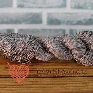Pure Mulberry Matka Rustic Silk Yarn – 50g Skein, Sport Weight, 150m, Slubby & Natural Texture, Unique Raw Silk for Knitting | Crochet RM31