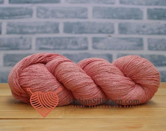 Silk Bourette Yarn 90g/3.2 oz in skeins - 540m per Skein for Knitting/crochet/embroidery (Silk Noil Yarn) - 062