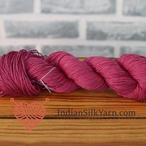 Pure Mulberry Matka Rustic Silk Yarn – 50g Skein, Sport Weight, 150m, Slubby & Natural Texture, Unique Raw Silk for Knitting | Crochet RM26