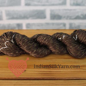 Pure Mulberry Matka Rustic Silk Yarn – 50g Skein, Sport Weight, 150m, Slubby & Natural Texture, Unique Raw Silk for Knitting | Crochet RM02