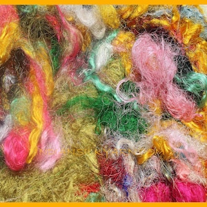 Sari Silk Loomends / Multicolour - 50GMS - item M02