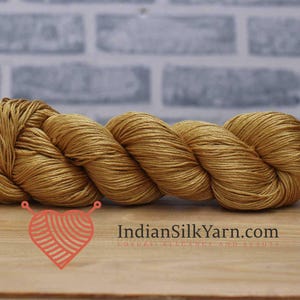 100% Mulberry Silk Yarn– Fingering Sock Weight | 50g Skein(250m) | Baby Weight Yarn for Knitting & Crochet | Soft Lightweight Shiny Yarn QS3