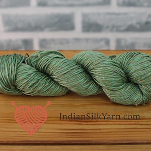 Pure Mulberry Matka Rustic Silk Yarn – 50g Skein, Sport Weight, 150m, Slubby & Natural Texture, Unique Raw Silk for Knitting | Crochet RM20