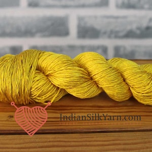 Pure Mulberry Matka Rustic Silk Yarn – 50g Skein, Sport Weight, 150m, Slubby & Natural Texture, Unique Raw Silk for Knitting | Crochet RM29