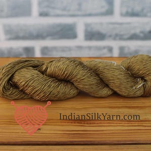 Pure Mulberry Matka Rustic Silk Yarn – 50g Skein, Sport Weight, 150m, Slubby & Natural Texture, Unique Raw Silk for Knitting | Crochet RM17